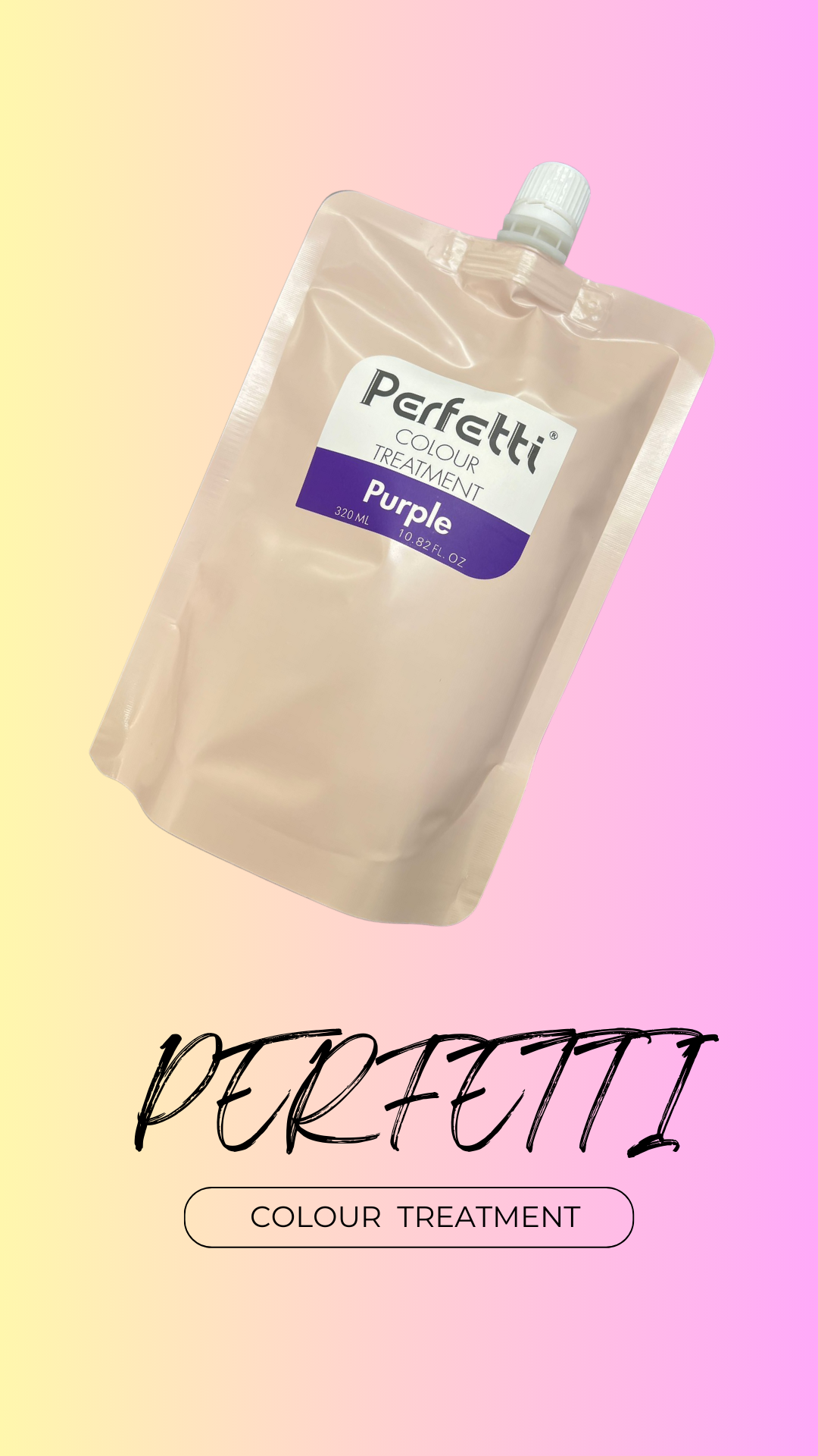 Perfetti Colour Treatment 320ml 補色髮膜(漂染後用)(需帶手套使用)買1套8色送無色髮膜1包(供調色用)