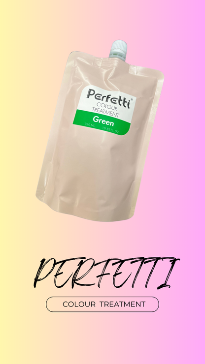Perfetti Colour Treatment 320ml 補色髮膜(漂染後用)(需帶手套使用)買1套8色送無色髮膜1包(供調色用)