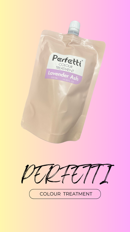 Perfetti Colour Treatment 320ml 補色髮膜(漂染後用)(需帶手套使用)買1套8色送無色髮膜1包(供調色用)