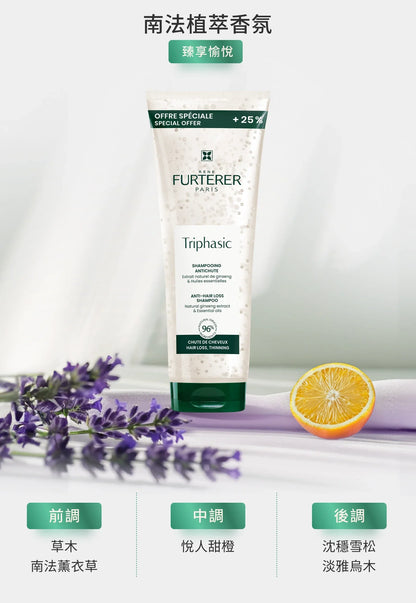 Rene Furterer Triphasic shampoo 250ml ,500ml,600ml再生防脫髮洗髮水